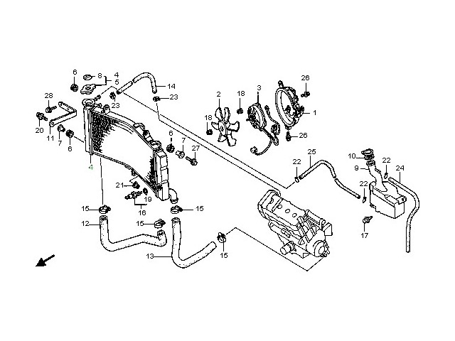 Electroventilador Honda cbr 900 1996 - 1997