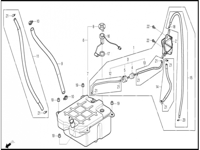 Grifo gasolina S2 125 y  S2 250 -2006