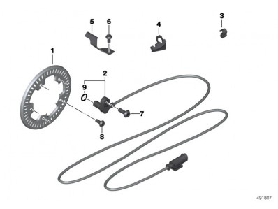 Sensor abs delantero y trasero Bmw R 1250 GS 2012 - 2020
