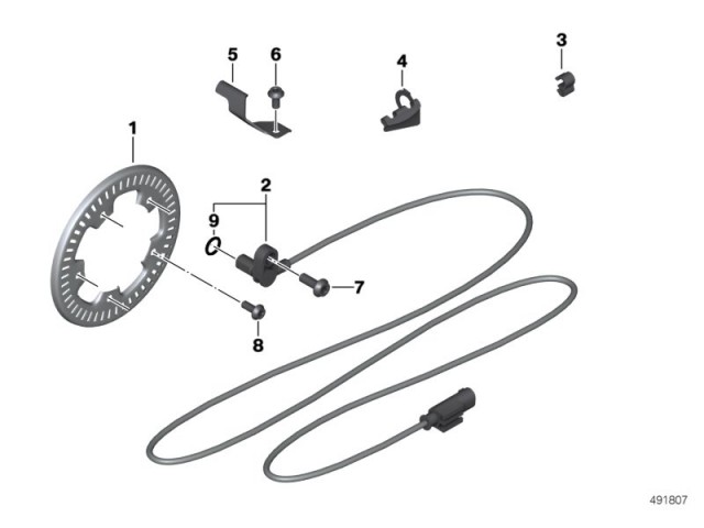 Sensor abs delantero y trasero Bmw R 1250 GS 2012 - 2020