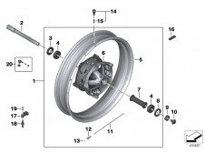 Rueda delantera Bmw R 1250 GS 2012 - 2020