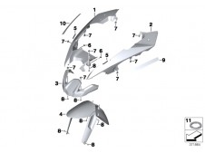 Aleta delantera Bmw R 1250 GS 2012 - 2020