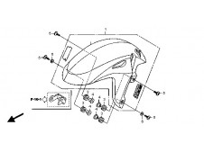 Aleta delantera Honda CBR600F 2011 - 2013
