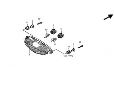 Piloto trasero Honda VTR 1000 F Firestorm 1997 - 2006