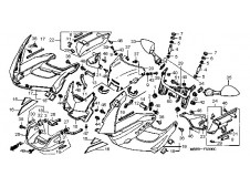 Carenado inferior central Honda VTR 1000 F Firestorm 1997 - 2006