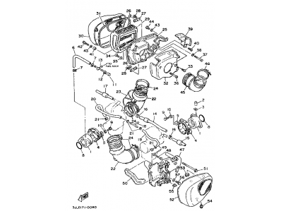 Pulmón izquierdo Yamaha virago 750 1988-1992
