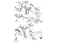 Aleta porta batería Yamaha virago 750 1988-1992