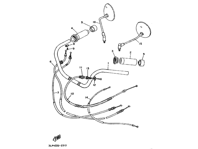Cable acelerador Yamaha virago 750 1988-1992