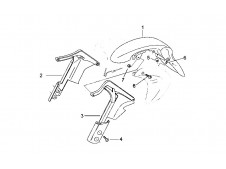 Aleta delantera Aprilia pegaso 650 1997 - 2000