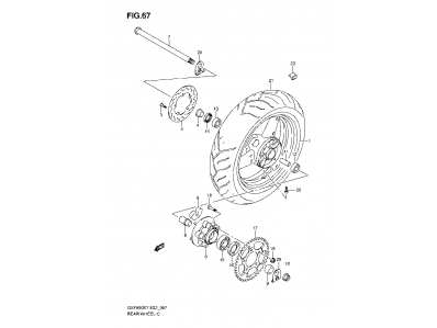 Silent blocks porta coronas Suzuki bandit 650 2007 - 2008