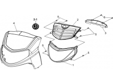 Faro Sym hd 125 evo 2010 - 2014