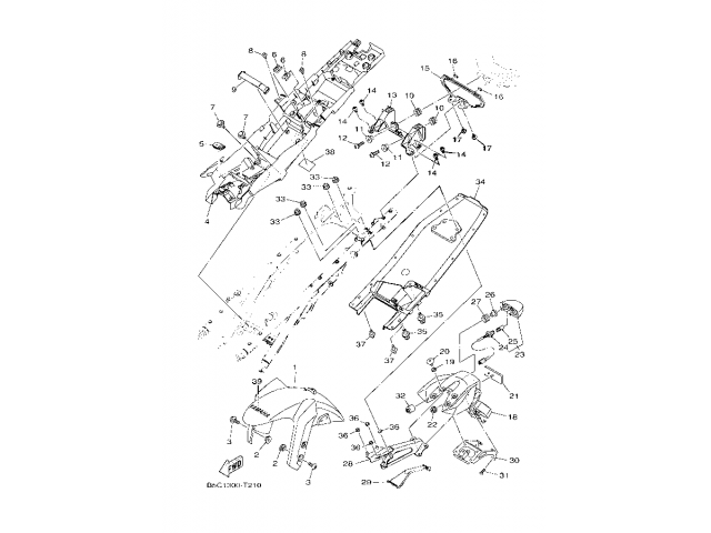 PILOTO MATRÍCULA Yamaha MT 09 Tracer 900 ABS 2018 - 2020