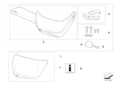 Cubre manos derecho Bmw r1200 gs 2005 - 2007