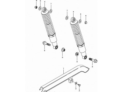Amortiguador Hyosung Aquila GV250 EFI 2008 - 2012