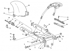 Tensor basculante Ducati monster 600 1998 - 1999