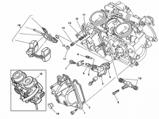 Bateria carburadores Ducati monster 600 1998 - 1999