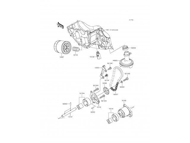 Bomba de Aceite Kawasaki ER-6F 650 2012 - 2015