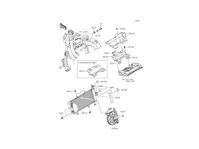 Tapon radiador Kawasaki ER-6F 650 2012 - 2015