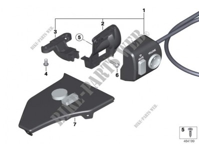 Piña izquierda control radio Bmw K1200 LT 2003 - 2008