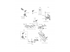 Cerraduras completas Kawasaki ER-6F 650 2012 - 2015