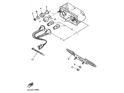 Piloto trasero Yamaha fzr 1000 1990-1991