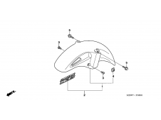 Aleta delantera Honda Deauville 700 ABS 2006 - 2008