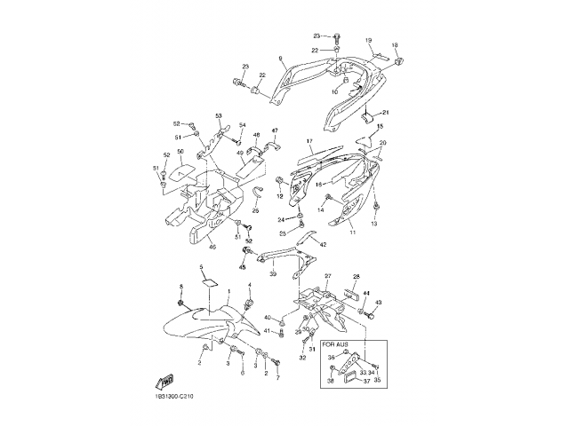 Embellecedor inferior colin Yamaha FZ6 N 600 2004 - 2006