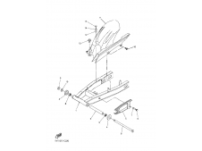 Aleta pase rueda inferior Yamaha FZ6 N 600 2004 - 2006