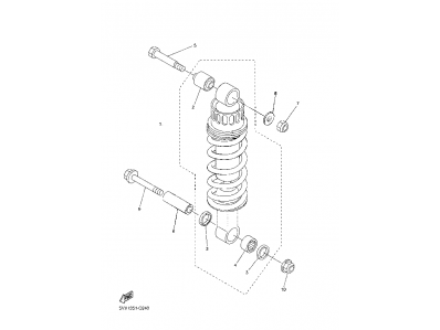 Amortiguador Yamaha FZ6 N 600 2004 - 2006