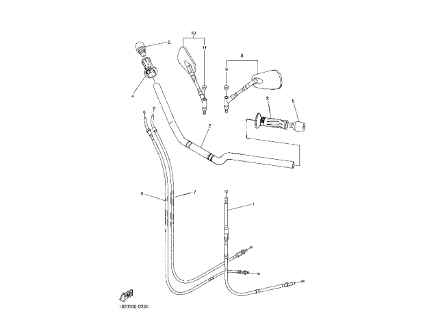 Cable acelerador Yamaha FZ6 N 600 2004 - 2006