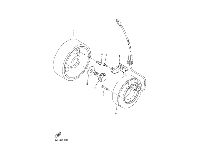 Bobina encendido Yamaha FZ6 N 600 2004 - 2006