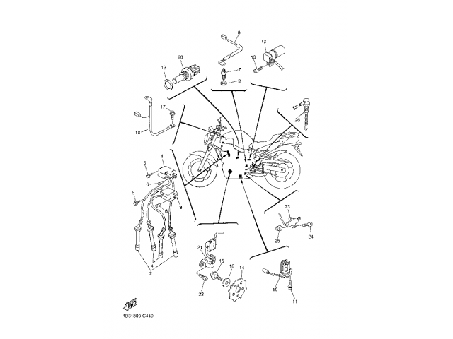 Sensor cuenta kilometros Yamaha FZ6 N 600 2004 - 2006