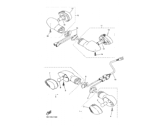 Intermitente delantero derecho Yamaha FZ6 N 600 2004 - 2006