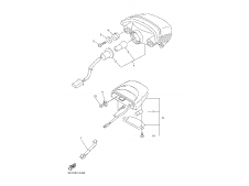 Piloto matrícula Yamaha FZ6 N 600 2004 - 2006