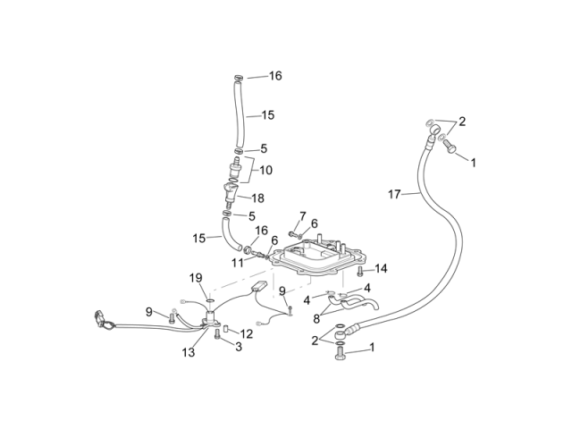 Conexión rápida gasolina Aprilia RSV Mille 1000 1998 - 2000
