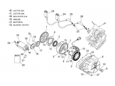 Piñon doble  motor arranque Aprilia RSV Mille 1000 1998 - 2000