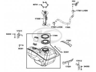 Bomba gasolina Kymco Grand Dink 300i ABS 2016 - 2020