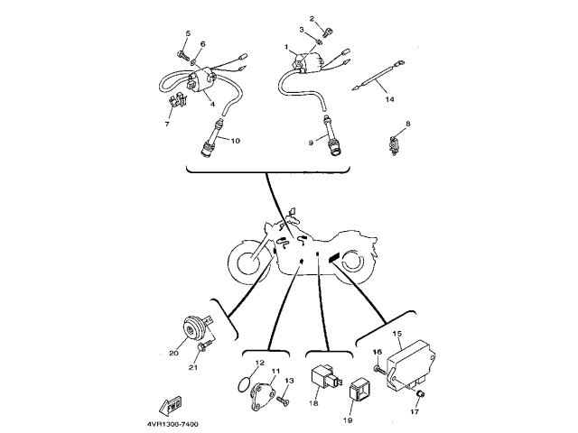 Cdi Yamaha Drag Star 650 1997 - 2001