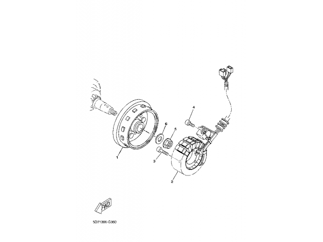 Volante magnetico Yamaha MT 125 2017 - 2019