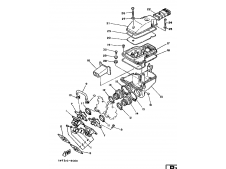 Caja filtro aire Yamaha RD350 LCF Brasileña 1986 - 1990