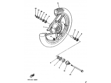 Rueda delantera Yamaha RD350 LCF Brasileña 1986 - 1990