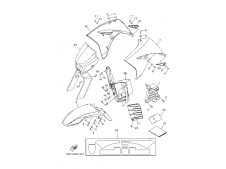 Aireador delantero inferior central Yamaha XT 125 2005 - 2008