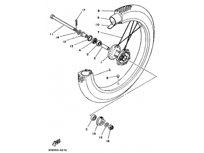 REENVIO CUENTA KILOMETROS Yamaha xt 350 1989-1995