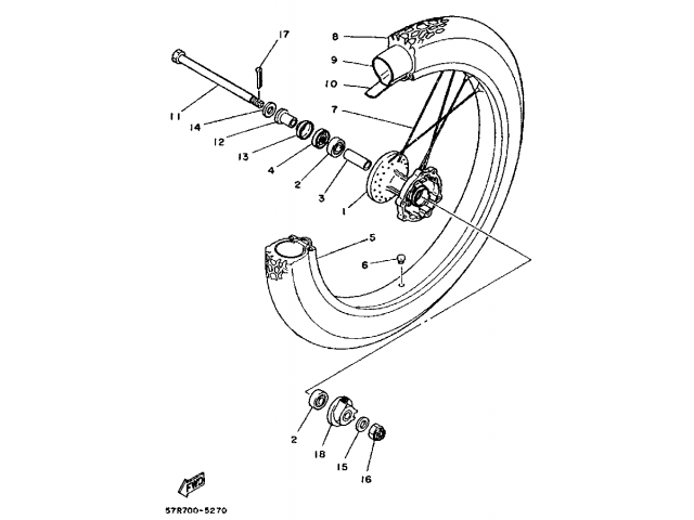 REENVIO CUENTA KILOMETROS Yamaha xt 350 1989-1995