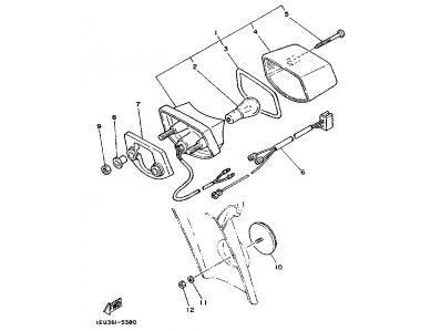 Piloto trasero Yamaha xt 350 1989-1995