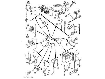 BOBINA ALTA Yamaha xt 350 1989-1995
