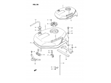 Deposito gasolina amarillo SUZUKI GSX 750 R 750 1992-1994  recambio moto