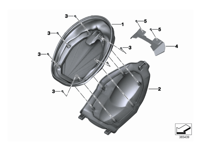 Aleta pase de rueda superior Bmw C 600 Sport 2011 - 2015