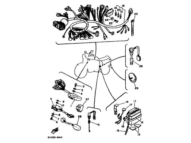 Regulador Yamaha RD350LC Japonesa 1982 - 1986