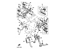 Estribera trasera izquierda Yamaha RD350LC Japonesa 1982 - 1986